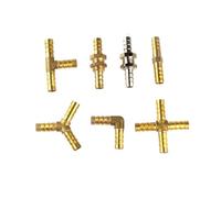 LIUCH Brass Barb Pipe Fitting 2 3 4 Way Connector for 4mm 5mm 6mm 8mm 10mm 12mm 16mm 19mm Hose Copper Pagoda Water Tube Fittings(C-Fixable Type-B,Barb 16mm)