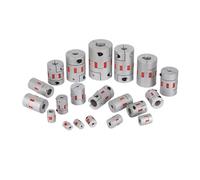 LIUCH D25L30 Shaft Coupler Flexible Jaw Spider Plum Coupling Shaft Coupler 6.35/8/9.5/10/12mm Stepper Motor Coupling(4x4)
