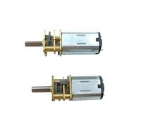 LIUCH DC 3V/6V/12V N20 N30 Mini Metal Gear Motor Straight Output Shaft 15-1000RPM Slow Speed High Torque WormAll Metal Gearbox Motor(N20,100RPM_12V)