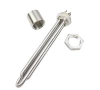 LIUCH Heater 12v/24v/36v/48v Tubular Heating Element DN25 Thread Solar Resistance(Heater Nut Thread,36v 1200w BSP)