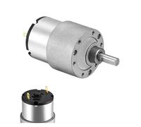 LIUCH JGB37-520 DC 6V/12V/24V High Torque Gear Motor All Metal Gear Box Electric Motor 7/12/22/35/45/66/107/200/320/600/960RPM(107rpm,12V)