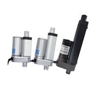 LIUCH Linear Electric Motor 12V Dc 50mm 30mm 100mm Stroke 24V Window Opener 100N300N500N700N1000N1200N1500N(24V 500N 20mm s,Black 100mm)