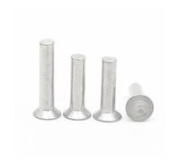 LIUCH M2 M2.5 M3 M4 M5 M6 M8 Countersunk Head Rivets Aluminum Solid Rivet GB869(M2.5 50pcs,10mm)