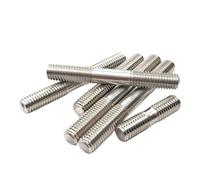 LIUCH M3 M4 M5 M6 M8 M10 M12 M16 304 Stainless Steel Double End Thread Rod Bolts Stud Bolt Tooth Stick Dual Head Bar(70mm,M3-3pcs)