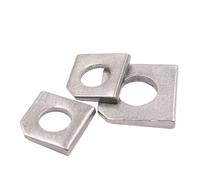 LIUCH M6 M8 M10 M12 M14 M16 M20 ~M30 GB853 304 A2-70 Stainless Steel Square Taper Missing Corner Washer Gasket For Slot Steel Section(M27-1pcs)