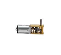 LIUCH N20 Metal Gearbox Gear Motor DC3V 6V 12V 4rpm-380rpm Slow Speed High Torque Electric Motor DIY Robot Car Eleltric Lock(6V63RPM,Double Shaft)