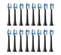 LIUCH P11 T9 P80 Electric Toothbrush Replacement Brush Heads,Compatible with P11 T9 P80,4/8/16pcs(Black 16pcs)