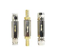 LIUCH Pneumatic Check Valve Connector 6mm 8mm 10mm 12mm Air Hose Gas One Way Valve 1/8" 1/4" 3/8" 1/2" Compressor Pipe Fitting Adapter(White)