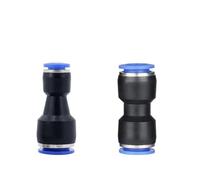 LIUCH Pneumatic Fittings Fitting Plastic Connector PU PG 4mm 6mmTo 8mm 10mm Air Water Hose Tube Push in Straight Gas Quick Connectors(PU-10,1pcs)