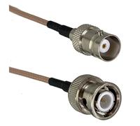 LIUCH RG316 Cable BNC To BNC SMA Male Plug & Female Jack Bulkhead & Right Angle Connector RF Coaxial Jumper Pigtail Straight 6inch~10M(BNC M to BNC F,1.5M)