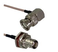 LIUCH RG316 Cable BNC To BNC SMA Male Plug & Female Jack Bulkhead & Right Angle Connector RF Coaxial Jumper Pigtail Straight 6inch~10M(BNC F to BNC M90,10FT (3M))