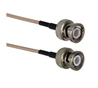 LIUCH RG316 Cable BNC To BNC SMA Male Plug & Female Jack Bulkhead & Right Angle Connector RF Coaxial Jumper Pigtail Straight 6inch~10M(BNC M to BNC M,8inch (20CM))