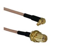 LIUCH RG316 SMA RP SMA to MCX MMCX Male plug & Female jack Straight & Right Angle RF Jumper pigtail Cable 4inch~10FT(SMA F to MMCX M90,6inch (15CM))