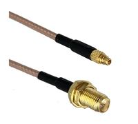 LIUCH RG316 SMA RP SMA to MCX MMCX Male plug & Female jack Straight & Right Angle RF Jumper pigtail Cable 4inch~10FT(RPSMA F to MMCX M,6inch (15CM))