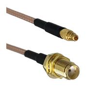 LIUCH RG316 SMA RP SMA to MCX MMCX Male plug & Female jack Straight & Right Angle RF Jumper pigtail Cable 4inch~10FT(SMA F to MMCX M,6inch (15CM))