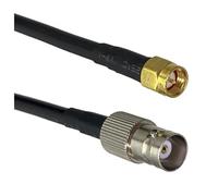 LIUCH RG58 RG316 BNC To BNC SMA Male Plug & Female Jack Crimp Connector RF Pigtail Coax Jumper Cable Wire Terminals 4inch~10FT(RG58 BNC F to SMA M,6inch (15CM))