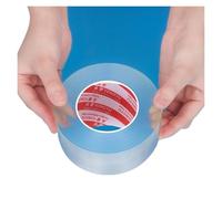 LIUCH Single Sided Nano Tape Transparent Anti-mold Waterproof Acrylic Tape Reusable Cleanable Adhesive Tapes Kitchen Bathroom Supplies(5M_20MM)