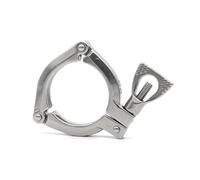 LIUCH Three Pieces Model Tri Clamp 1.5/2/3/3.5/4" SS304 Stainless Steel Sanitary Fitting TC50.5/64/77.5/91/106/119mm(2Inch x K64)