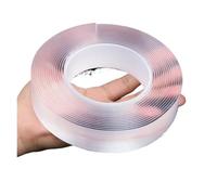 LIUCH Transparent Double-sided Adhesive Tape Waterproof Double Face Stickers Nano Traceless Glue Strip Reusable Kitchen Bedroom Tools(3M_1MM_20MM)