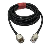 LIUCH UHF PL259 Male Plug To UHF SO239 Female Jack Straight Crimp RG58 Cable Jumper Pigtail 4inch~20M(6inch (15CM))