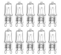 liuchanghe G9 Halogen Light Bulbs 33W, G9 Dimmable Capsule Bulbs, Warm White 2800K, Non-Flicker,10 Pack