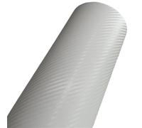 LIUCHUCHU Car Vinyl Wrap Black Red White Carbon Fiber Vinyl Car Wrap Foil With Air Release Self Adhesive Motorbike Scooter Boat Sticker Wrapping(White,50cm x 152cm)