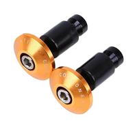 LIUCHUCHU Motorcycle Bar Ends 2PCS Motorcycle Accessories Handlebar End Plugs 7/8'' 22mm Grips Protection Cap(Gold)