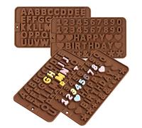 LIUCONGBD 4PCS Chocolate Moulds Silicone Candy Moulds, Jelly Mould Wax Melt Moulds, Non-Stick Shape Baking Mould for Christmas Cake Decoration Lollipop Candy Biscuit Gummy Fondant Dessert (4)