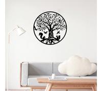 LIUCONGBD Tree of Life Metal Wall Art Decor, Garden Wall Art Wall Sculpture, 11.8 Inch Family Tree Wall Hanging for Bathroom Kitchen Living Room Bedroom Indoor Outdoor (Tree of Life)