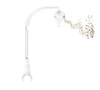 LIUDHPSP 23 inch Baby Crib Mobile Bed Bell Holder Arm Bracket, with Music Box, The Claw Part can be Adjusted Width-DIY Toy Decoration