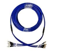 LIUDONGX 1m 2m 30mm 5m 10m 15m 20m 8.0mm 4 cores fiber patchcord armored 4C LC SC FC ST A SM jumper optical fiber extender outdoor(15m 2pcs LC-LC)