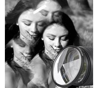 LIUDONGX 55/58/62/67/72/77/82mm Camera Filter Kaleidoscope Special Effects Photography Accessories DSLR Lens Prism(With 82 adapter ring,Five-side Prism)