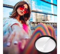LIUDONGX 55/58/62/67/72/77/82mm Camera Filter Kaleidoscope Special Effects Photography Accessories DSLR Lens Prism(W 67 a,Half Split Prism)