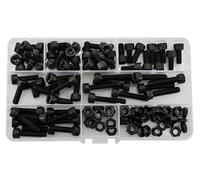 LIUDONGX Black Allen Bolts M2 M3 M4 M5 M6 Hex Socket Cap Bolt Nut Kit 12.9 Grade Metric Thread Alloy Machine Screws DIN912 For Scooter(M6)