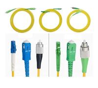 LIUDONGX Optical fiber jumper 1-100m LC-SC-ST-FC UPC A SM patchcord Simplex square to round extension cable FTTH optic(2M,SC/A-SC/A)