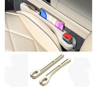 LIUFA Car Seat Gap Filler Organiser for BMW X5 G05 2018 2019 2020 2021 2022 2023, Anti-Leakage Plugs Seat Gap Plugs Waterproof Automotive Seat Gap Fillers,Bei-ge