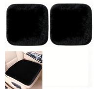 LIUFUMEI 2 Pcs Plush Car Front Seat Cushion Seat Covers for Kia EV5 2023-2026, Soft Warm Faux Rabbit Fur Winter Auto Seat Cover