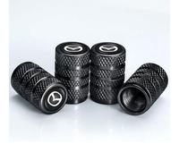 LIUFUMEI 4 Pcs Tyre Valve Caps for Mazda CX-60 2022-2025, Air Leakproof Car Valve Stem Dust Caps with Rubber Seal - Bright Non-Fade Colour