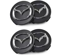 LIUFUMEI 4 Pcs Wheel Hub Covers for Mazda 3 2018-2023 2024, Wheel Centre Caps Waterproof, Dustproof, Anti-Rust