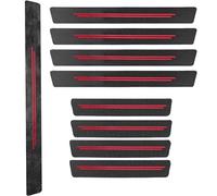LIUFUMEI 9 Pcs Car Door Sill Protector Strips for Peugeot 2008 2013-2026,Anti-Trampling Protection Decorative Strips Anti-Tread Protection Sticker