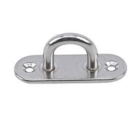 LIUGOU 304 Stainless Steel Ceiling Hooks Pad Eyes Plate Marine Hardware Hooks