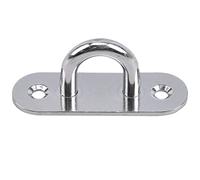 LIUGOU 304 Stainless Steel Ceiling Hooks Pad Eyes Plate Marine Hardware Hooks