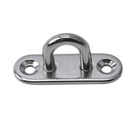 LIUGOU 304 Stainless Steel Ceiling Hooks Pad Eyes Plate Marine Hardware Hooks