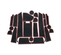 liuguoqiang Comprehensive Interior Protection Mats for Ford Explorer 2013-2015,Door Panel Liners & Cup Slot Pads,Anti-Slip Wear Resistance for Vehicle Cabins,Red