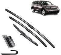 liuguoqiang Windscreen Wiper Blades for Honda CRV CR-V MK4 2012-2016, 26 "+ 16" + 13 ", Flat Aero Front Window Replacement Auto Parts Rain Cleaning
