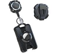 LIUGX for Airtag Retractable Badge Holder with Belt Clip, Heavy Duty Badge Keychain, for Airtag Holder/Case, Durable ID Card Holder (Holds 4 Cards), with 31.5” Badge Reel Key Chain