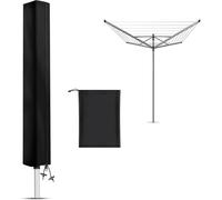 LiuHancsqd Protective Cover for Rotary Airer Cover with Zip, Oxford Waterproof Weatherproof Protective Cover for Rotary Airers (180 x 16 x 16 cm)