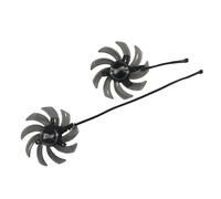 LIUHAOZ Laptop parts 2Pcs Graphics Video Fan Cooler,TH9210S2H-PAA01/FDC10H12S9-C/GA91S2U, For EMTEK for RTX 2060 for SUPER for STORM X for DUAL, for for GTX 1660Ti(5.5mm Plug TH9210S)