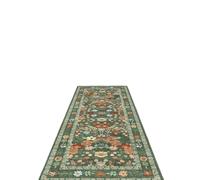 LIUHLFSR Floral Hallway Runner Rug Soft Flower Botanical Long Carpet Bedroom Non-Slip Floor Mat Machine Washable Kitchen Home Decoration For Bedroom Hall Lounge(Color1,100x200cm)