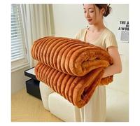 LIUHLFSR Velvet Blanket Single Layer Soft Flannel Fleece Sofa Bed Cover Cozy Bedspread Home Bedding Textile for Couch Sofa Bed Office(Orange,180x200cm 1pc)